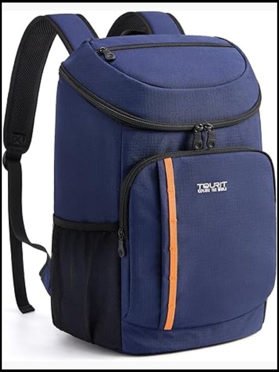 Insulated Cooler Backpack Leakproof Large Capacity 30 Can Sports Fan main image 6